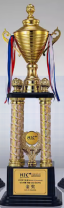 Engravable Metal Trophy | Creative Commemorative Award in Optional Sizes – TR-1475