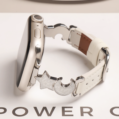 Apple Watch Women’s Summer Band – Leather &amp; Metal Sports Strap SW-23 party X party