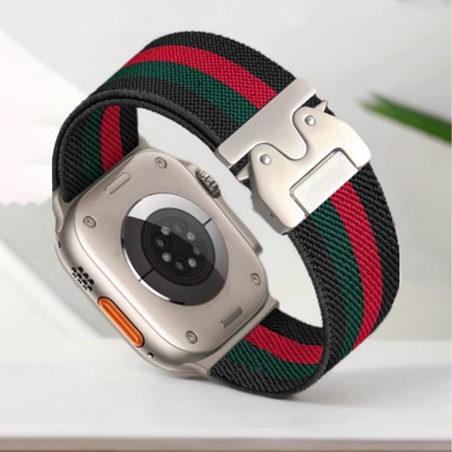 Apple Watch Elastic Color-Block Sports Strap – Trendy Nylon Band SW-24 party X party