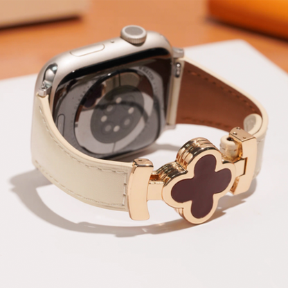 Apple Watch Summer Clover Design – Genuine Leather Magnetic Strap (Women’s) SW-22 party X party