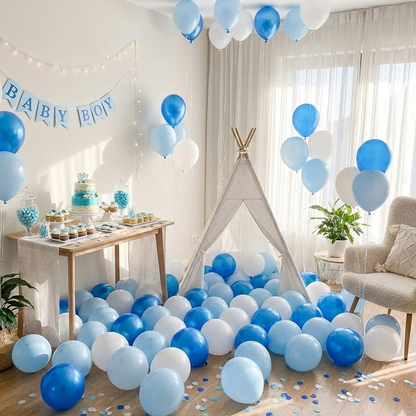 Macaron Blue Balloon Decoration party X party