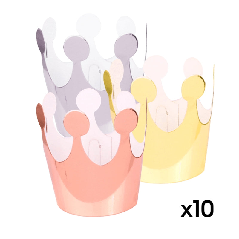 Mini Crown Headdress – Set of 10, 3 Color Options – A041 party X party