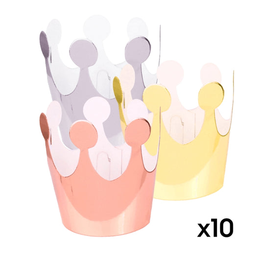 Mini Crown Headdress – Set of 10, 3 Color Options – A041 party X party