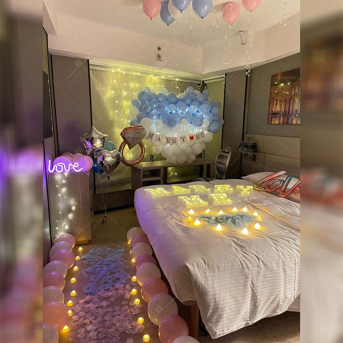 Decoration Service - 3D Big Heart Decoration Set for Door-to-Door H003 ...