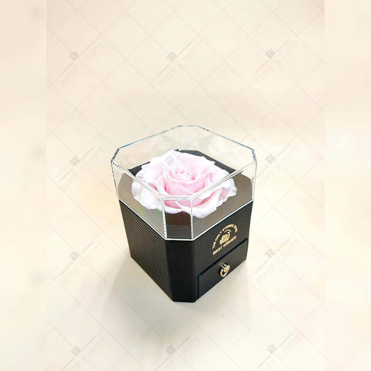 💕永生花盒子(粉紅)🌹紀念日 生日 求婚裝飾禮物擺設--F04-PK