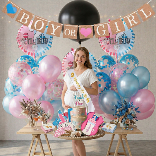BOY or GIRL? Gender Reveal Party Gender Reveal Party Balloon Decoration – S098 party X party