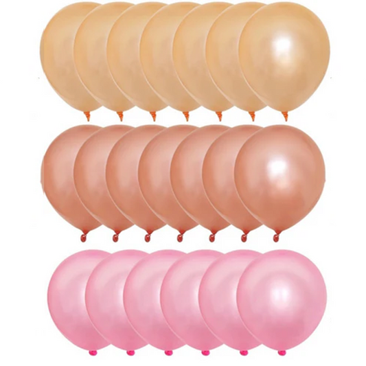 Pearl Balloon Set (Rose Gold Champagne Gold Pink)--S154