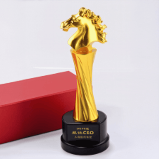 Metal Trophy Horse Head Trophy Creative Trophy Fixed Color Fixed Size Can Be Engraved – TR-1350 - party X party
