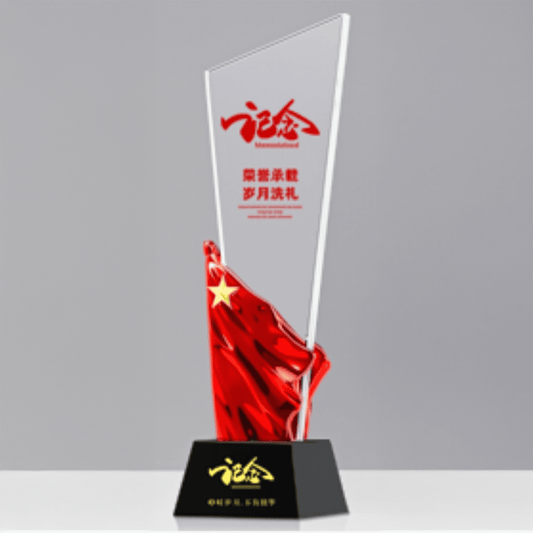 Chinese Red Crystal Trophy Souvenir Trophy-TR140 - party X party