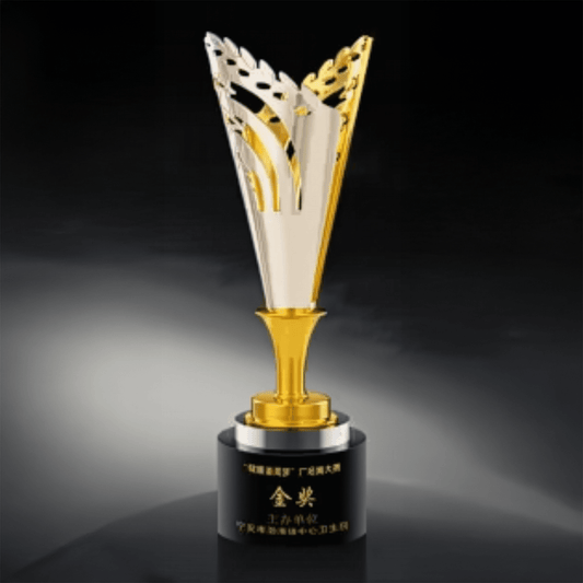 Metal Trophy Badminton Trophy Commemorative Trophy Creative Trophy Fixed Color Fixed Size Can Be Engraved – TR-1400 - party X party