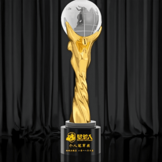 Metal Trophy Commemorative Trophy Creative Trophy Fixed Color Fixed Size Can Be Engraved – TR-1410 - party X party
