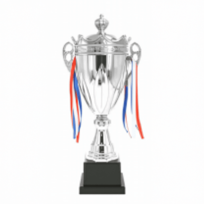 Engravable Metal Trophy | Creative Commemorative Award in Multiple Colors & Sizes – TR-1430 - party X party