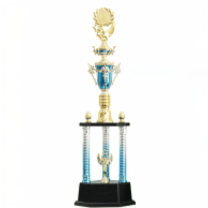 Engravable Metal Trophy | Creative Commemorative Award in Optional Sizes – TR-1440 - party X party