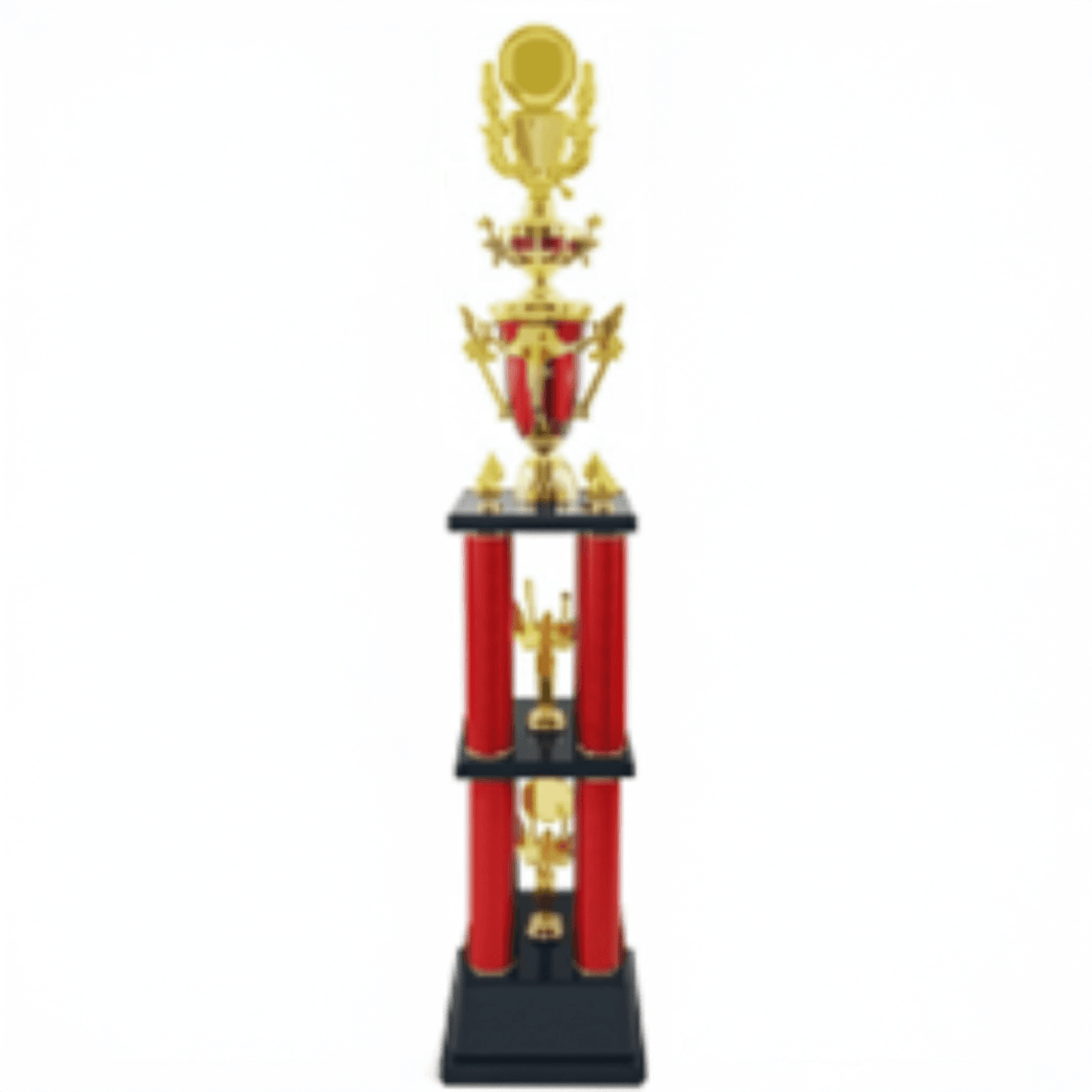 Engravable Metal Trophy | Creative Commemorative Award in Optional Sizes – TR-1445 - party X party