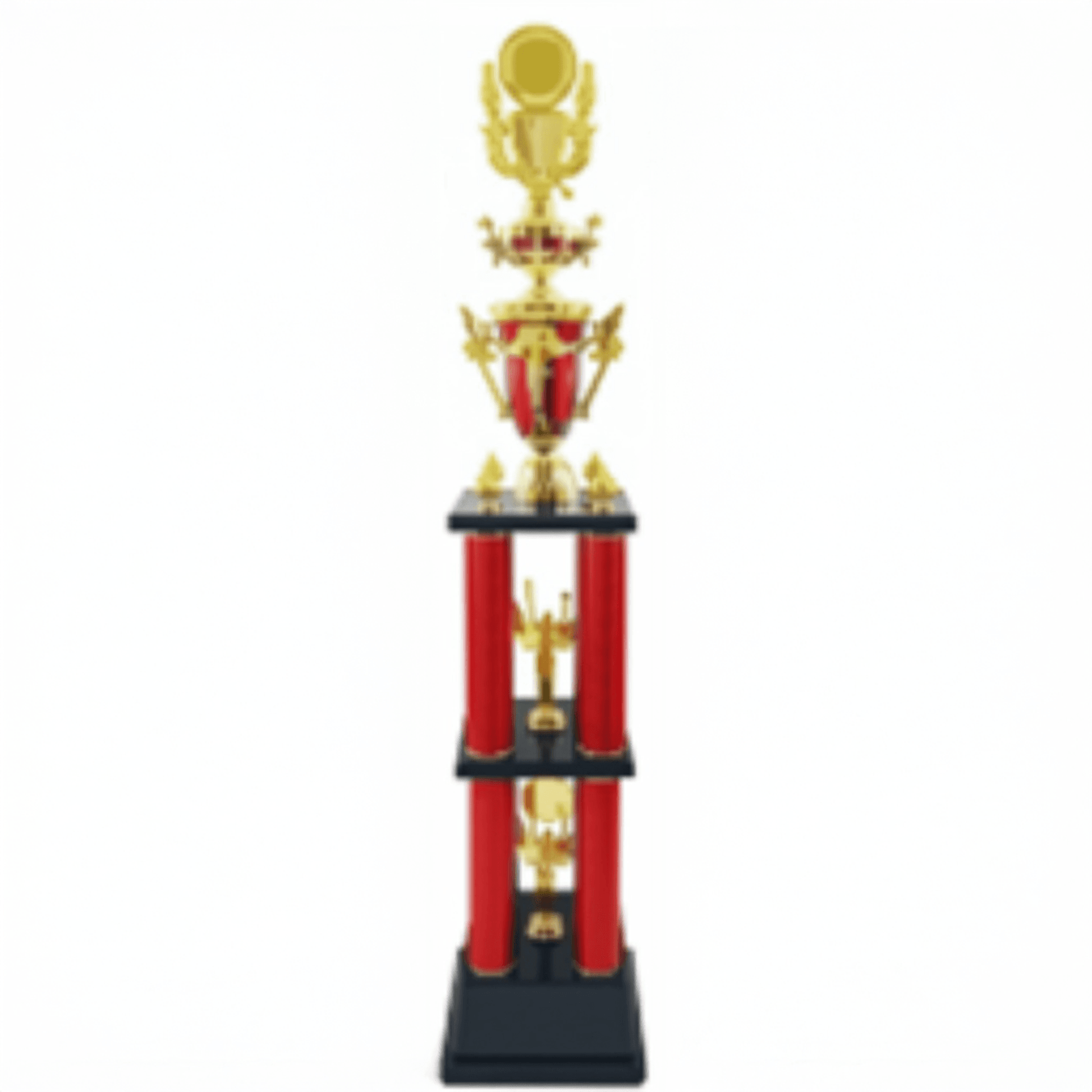 Engravable Metal Trophy | Creative Commemorative Award in Optional Sizes – TR-1445 - party X party