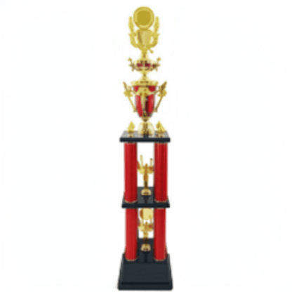 Engravable Metal Trophy | Creative Commemorative Award in Optional Sizes – TR-1445 - party X party