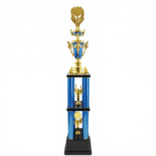 Engravable Metal Trophy | Creative Commemorative Award in Optional Sizes – TR-1450 - party X party