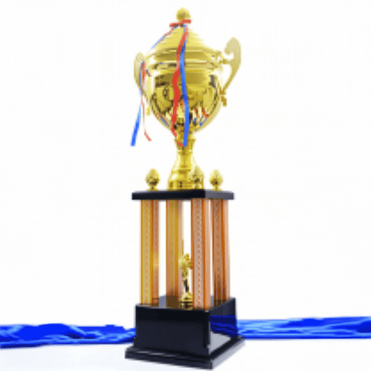 Engravable Metal Trophy | Creative Commemorative Award in Optional Sizes – TR-1455 - party X party