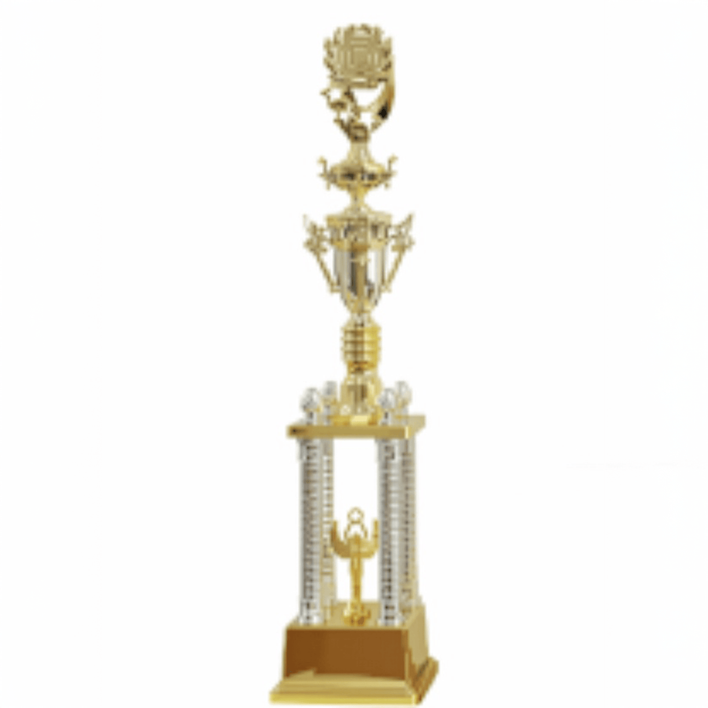 Engravable Metal Trophy | Creative Commemorative Award in Optional Sizes – TR-1460 - party X party
