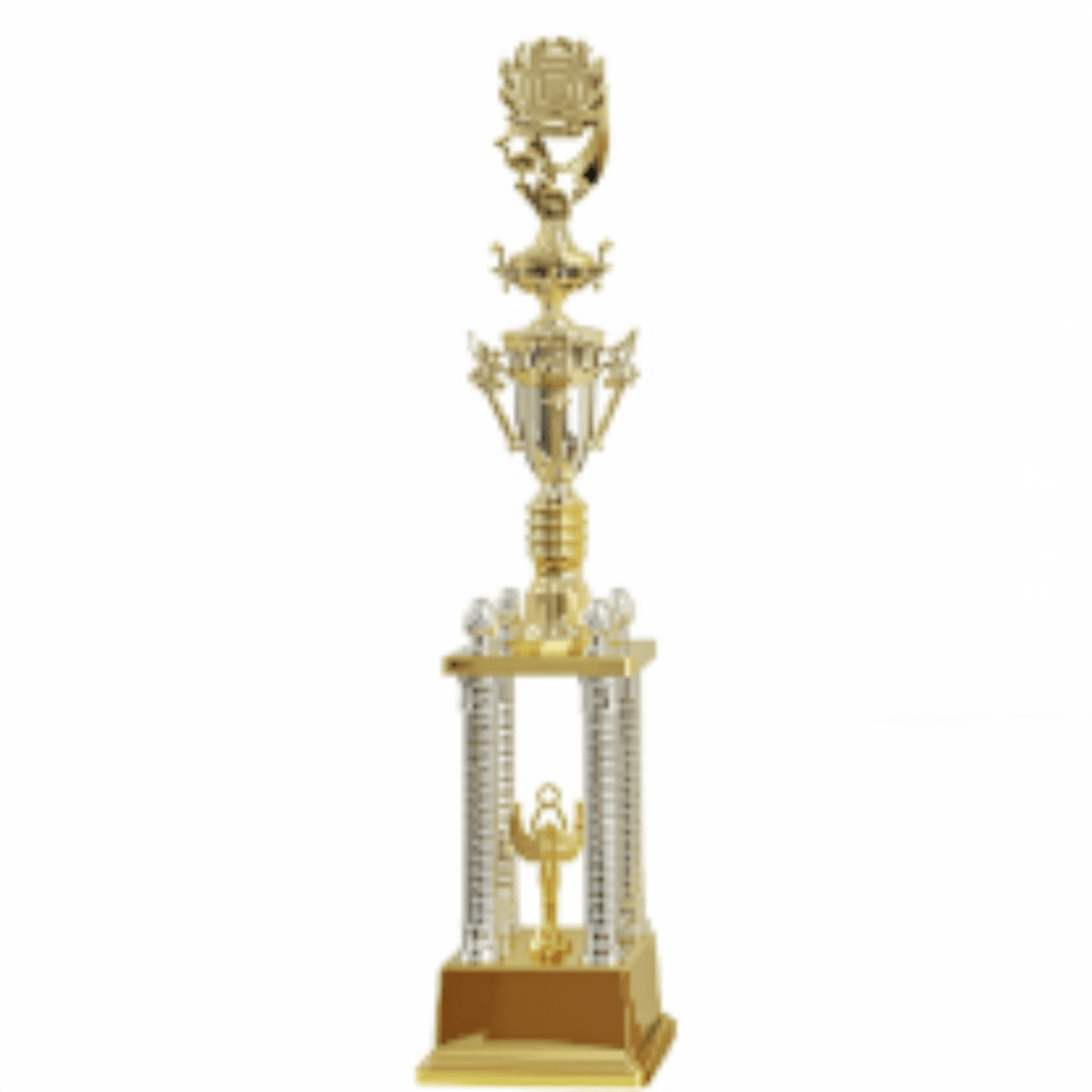 Engravable Metal Trophy | Creative Commemorative Award in Optional Sizes – TR-1460 - party X party