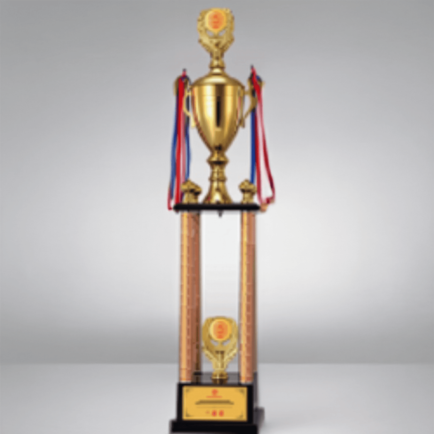 Engravable Metal Trophy | Creative Commemorative Award in Optional Sizes – TR-1480 - party X party