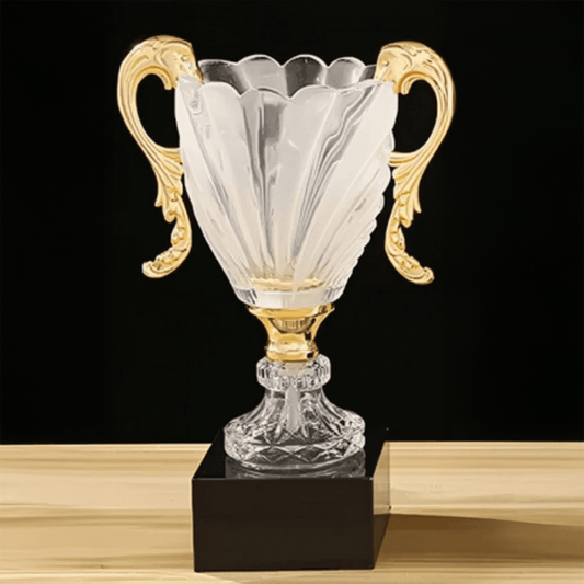 Engravable Metal Trophy | Creative Commemorative Award in Multiple Sizes – TR-1545 - party X party