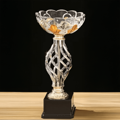 Engravable Metal Trophy | Creative Commemorative Award in Multiple Sizes – TR-1550 - party X party