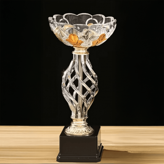 Engravable Metal Trophy | Creative Commemorative Award in Multiple Sizes – TR-1550 - party X party