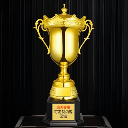 Engravable Metal Trophy | Creative Commemorative Award in Three Colors – TR-1575 - party X party
