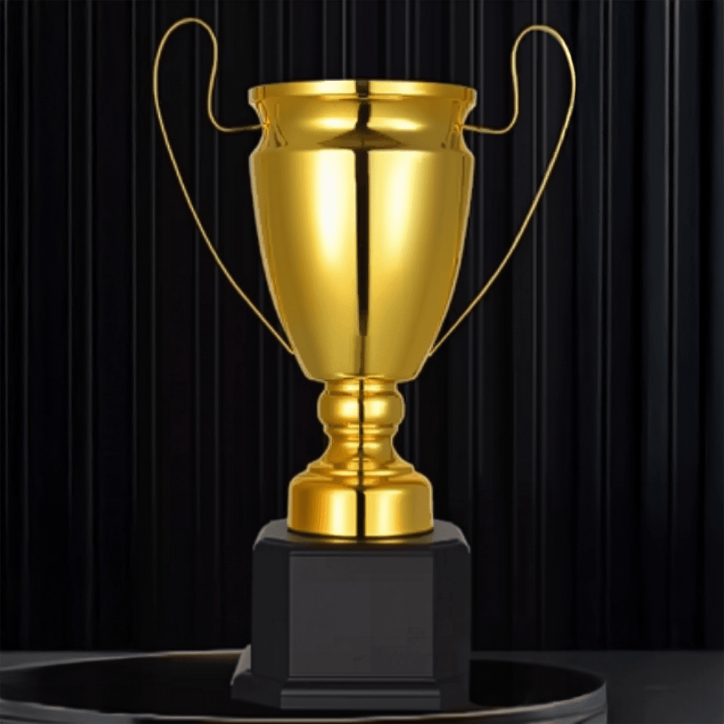 Engravable Metal Trophy | Creative Commemorative Award in Three Colors – TR-1590 - party X party