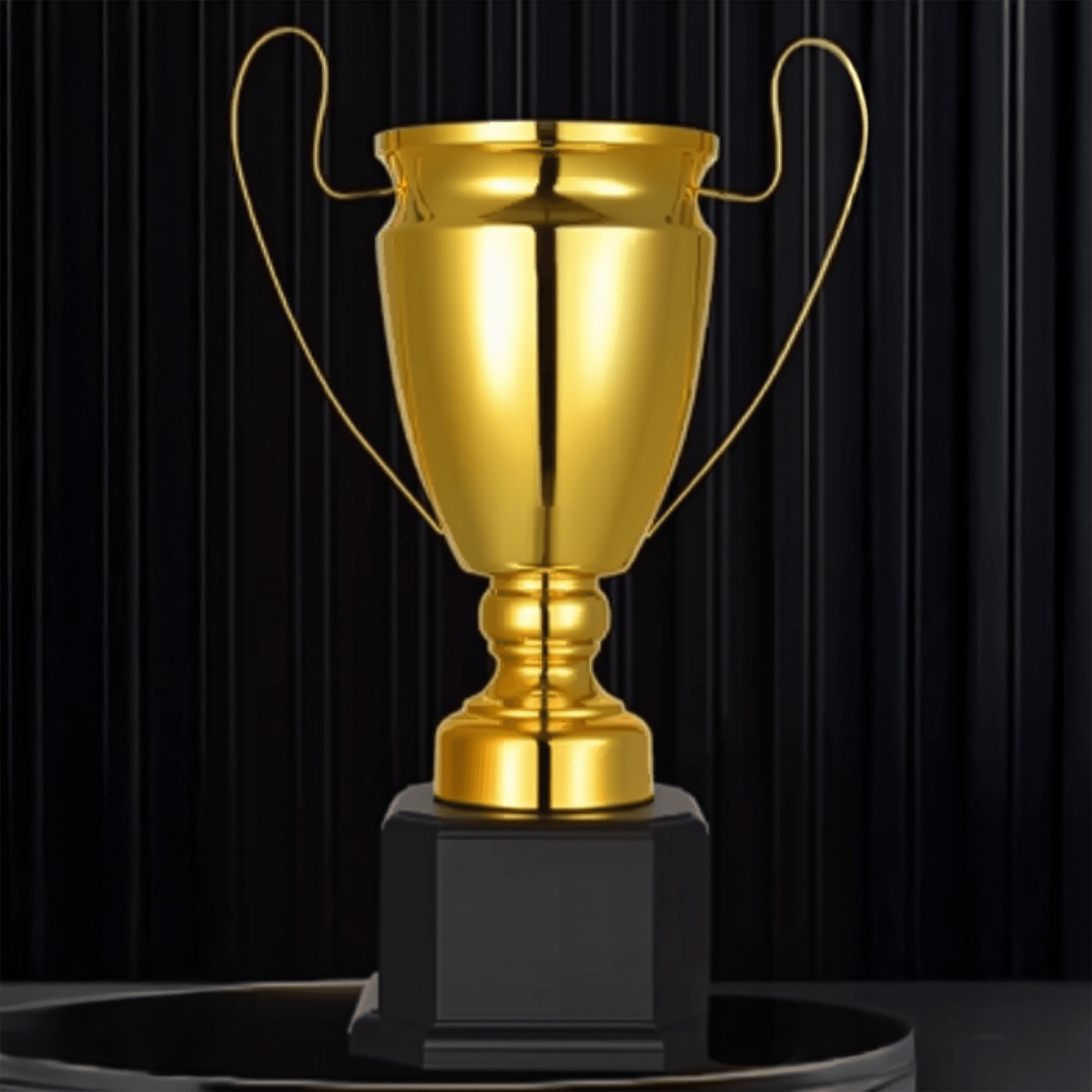 Engravable Metal Trophy | Creative Commemorative Award in Three Colors – TR-1590 - party X party