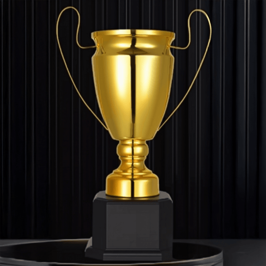 Engravable Metal Trophy | Creative Commemorative Award in Three Colors – TR-1590 - party X party