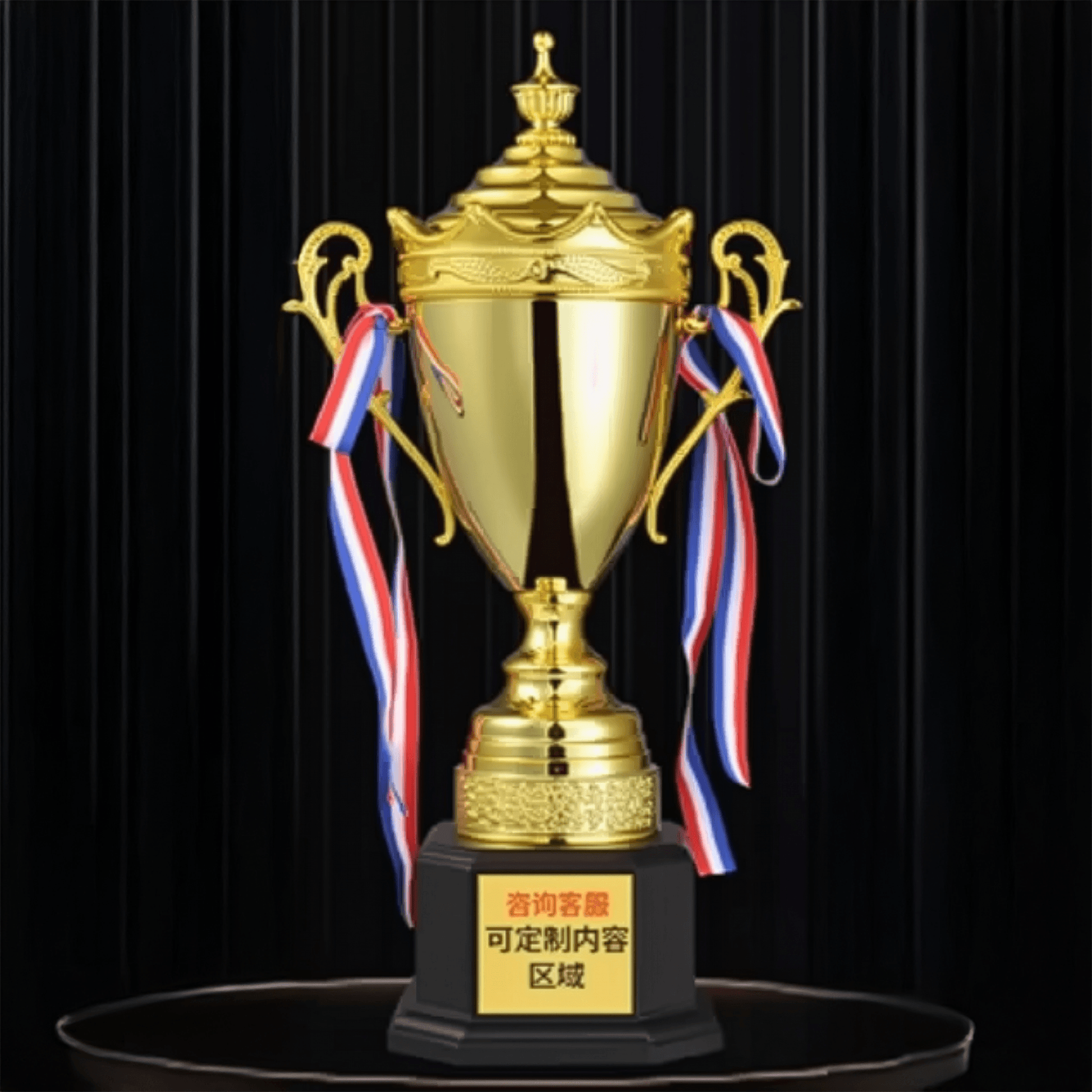 Engravable Metal Trophy | Creative Commemorative Award in Three Colors – TR-1595 - party X party