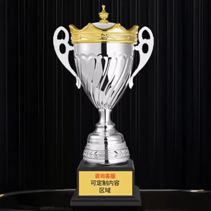 Engravable Metal Trophy | Creative Commemorative Award in Three Colors – TR-1600 - party X party