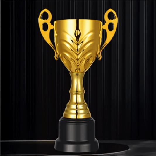 Engravable Metal Trophy | Creative Commemorative Award in Multiple Sizes – TR-1605 - party X party