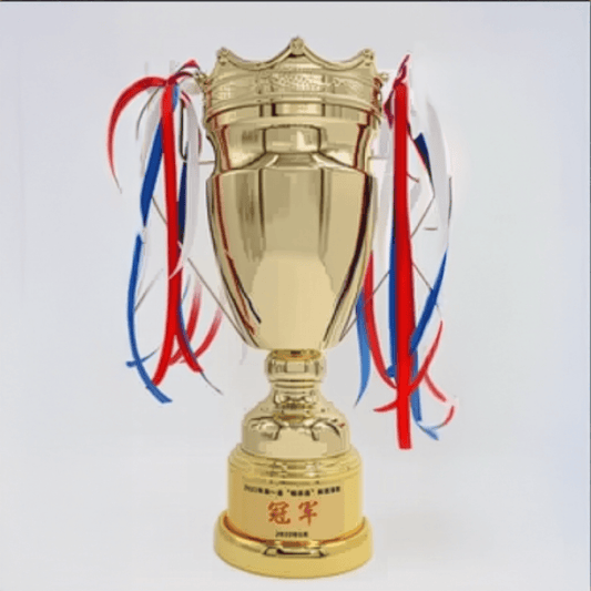 Engravable Metal Trophy | Creative Commemorative Award in Four Colors – TR-1615 - party X party