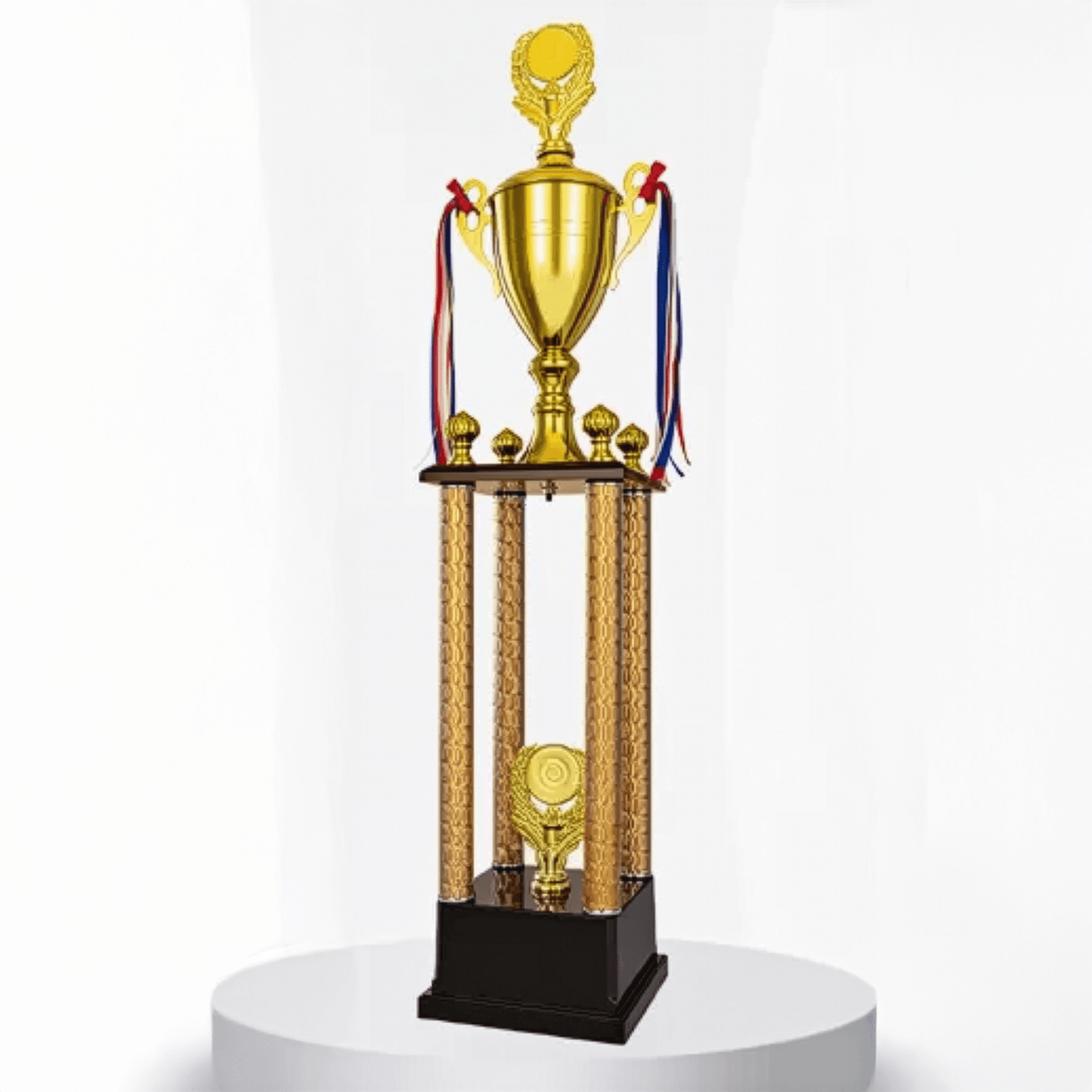 Engravable Metal Trophy | Creative Commemorative Award in Three Colors – TR-1620 - party X party