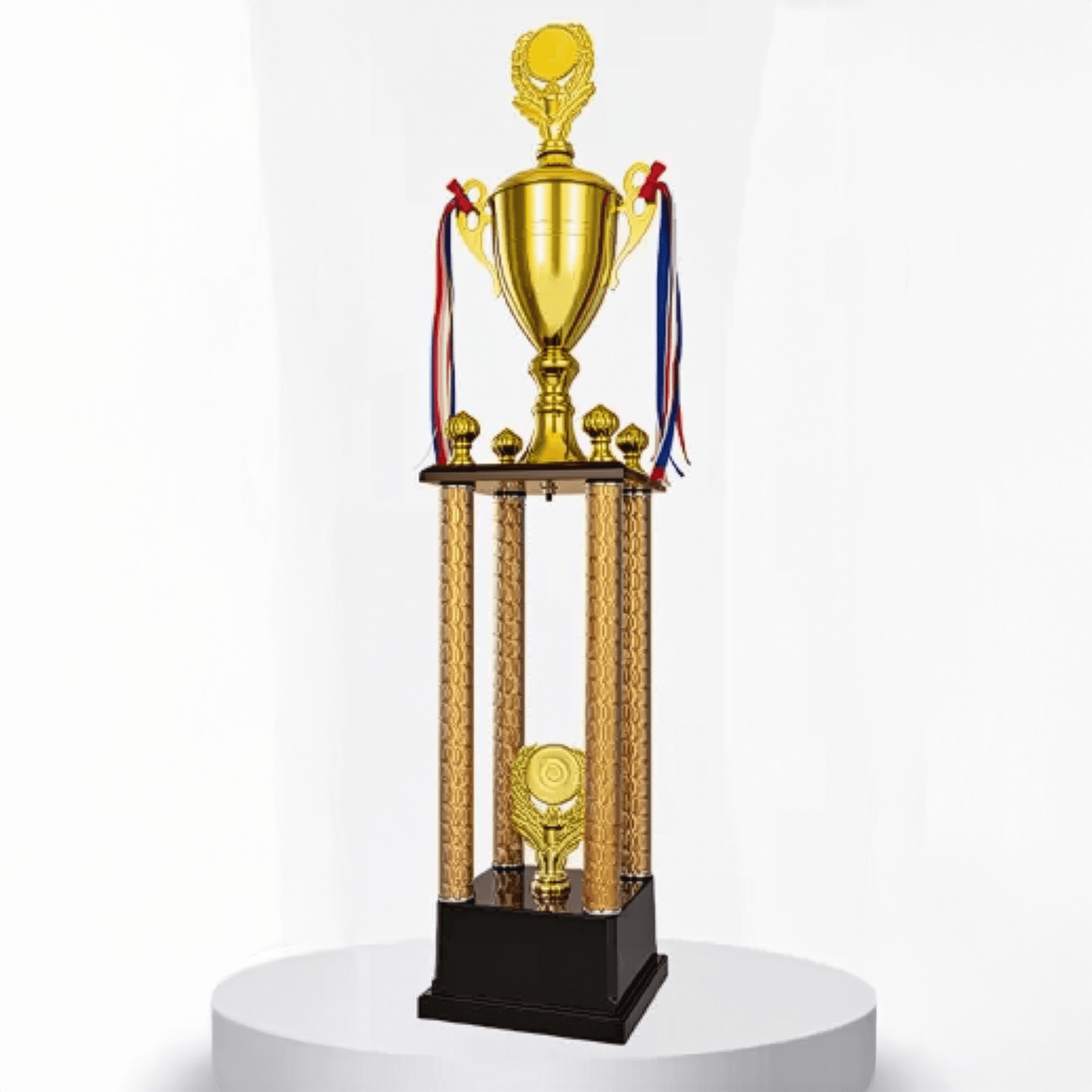 Engravable Metal Trophy | Creative Commemorative Award in Three Colors – TR-1620 - party X party