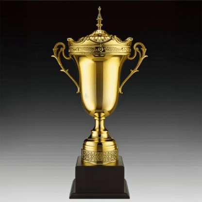 Engravable Metal Trophy | Creative Commemorative Award in Three Colors – TR-1630 - party X party