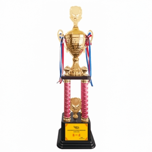 Engravable Metal Trophy | Creative Commemorative Award in Multiple Sizes – TR-1655 - party X party