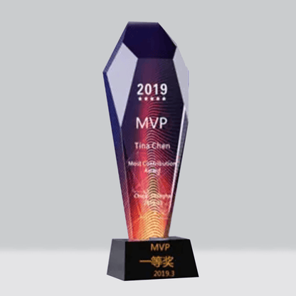 Crystal Trophy, Championship Souvenir, Customizable Color, Trophy – TR-180 - party X party
