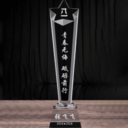 Crystal Trophy Pentagonal Trophy Memorial Trophy – TR-195 - party X party