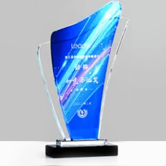 Crystal Trophy Blue Crystal Trophy Creative Trophy Memorial Trophy – TR-215 - party X party