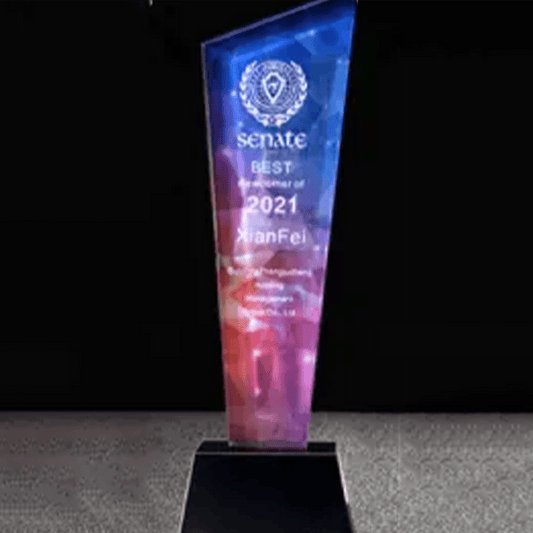 Crystal trophy Colored crystal trophy – TR-240 - party X party