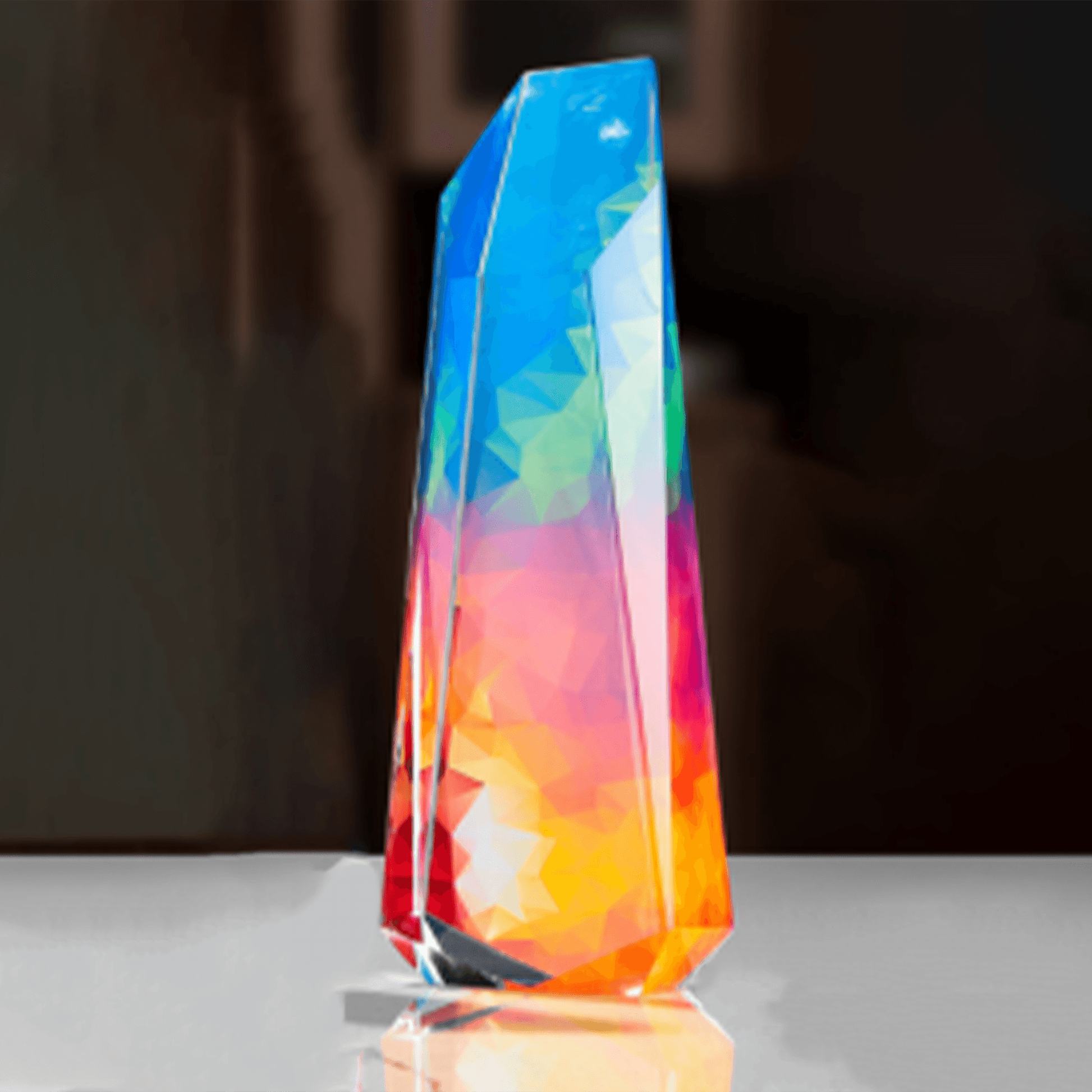 Trophy Colored crystal trophy Customizable color Crystal trophy – TR-285 - party X party
