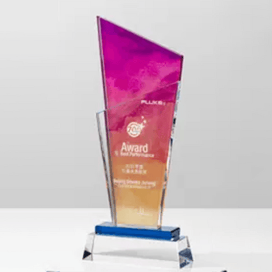 Crystal Trophy Creative Trophy Customizable Color Gradient Trophy – TR-320 - party X party