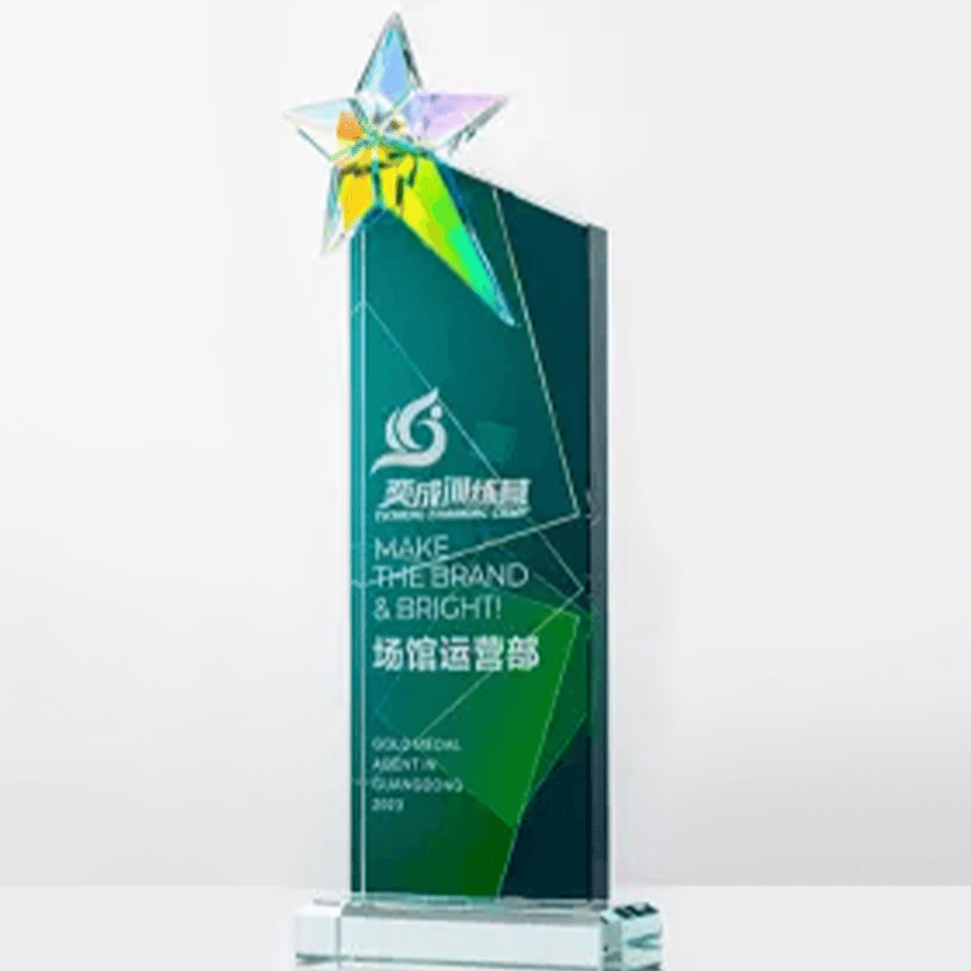 Trophy Creative Trophy Crystal Trophy Customizable Color Five-pointed Star Trophy – TR-335 - party X party