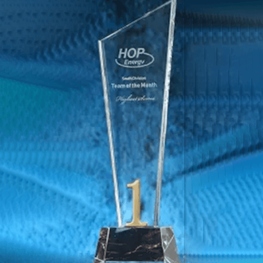 Trophy Crystal Trophy Memorial Trophy Black Crystal Base – TR-345 - party X party