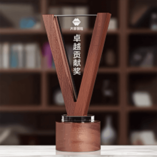 Wooden Trophy, Creative Trophy, Engravable – TR-835 - party X party