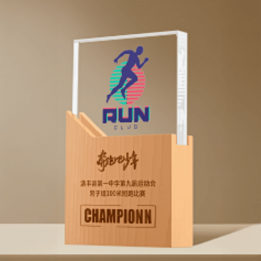 Wooden Trophy, Creative Trophy, Engravable – TR-845 - party X party